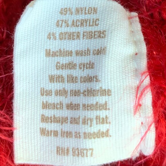 Decree Fuzzy Eyelash Knit Long Sleeve Boatneck Cropped Sweater Sz M - Picture 9 of 13